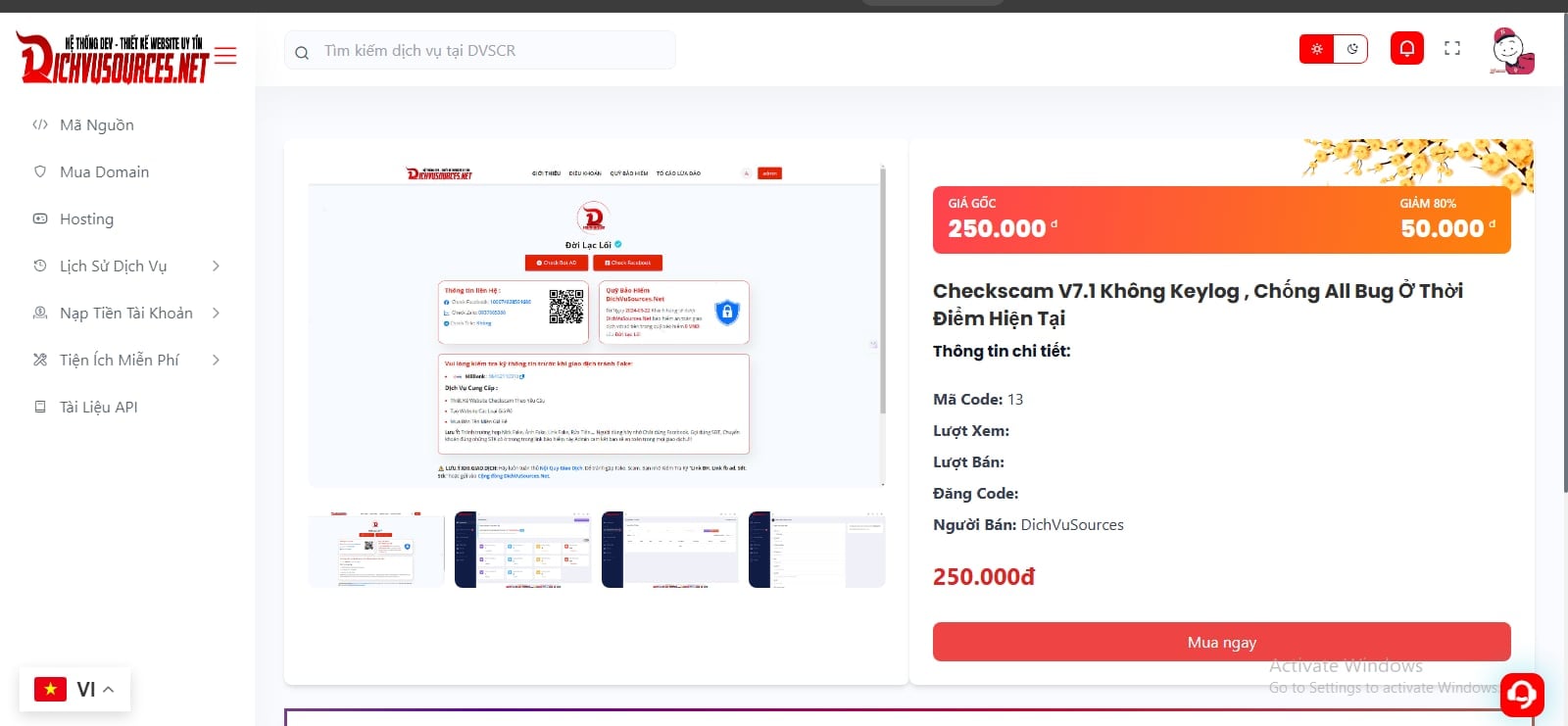 Code bán mã nguồn website , tên miền đơn tay phù hợp với newbie