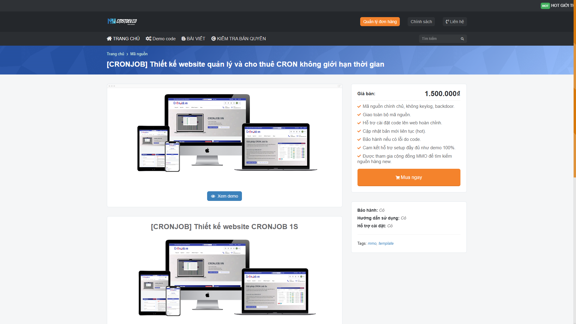 Code bán mã nguồn fake CMSNT.CO chuẩn kinh doanh